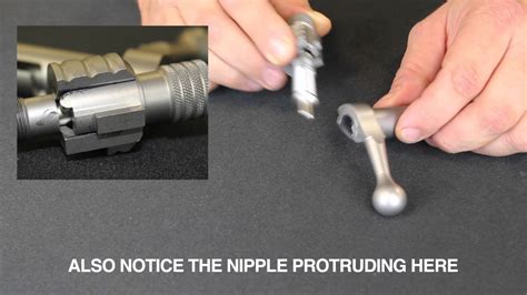 If youre using a traditional muzzleloader ball as ammunition, it will roll out the front of the barrel. . Traditions muzzleloader bolt assembly